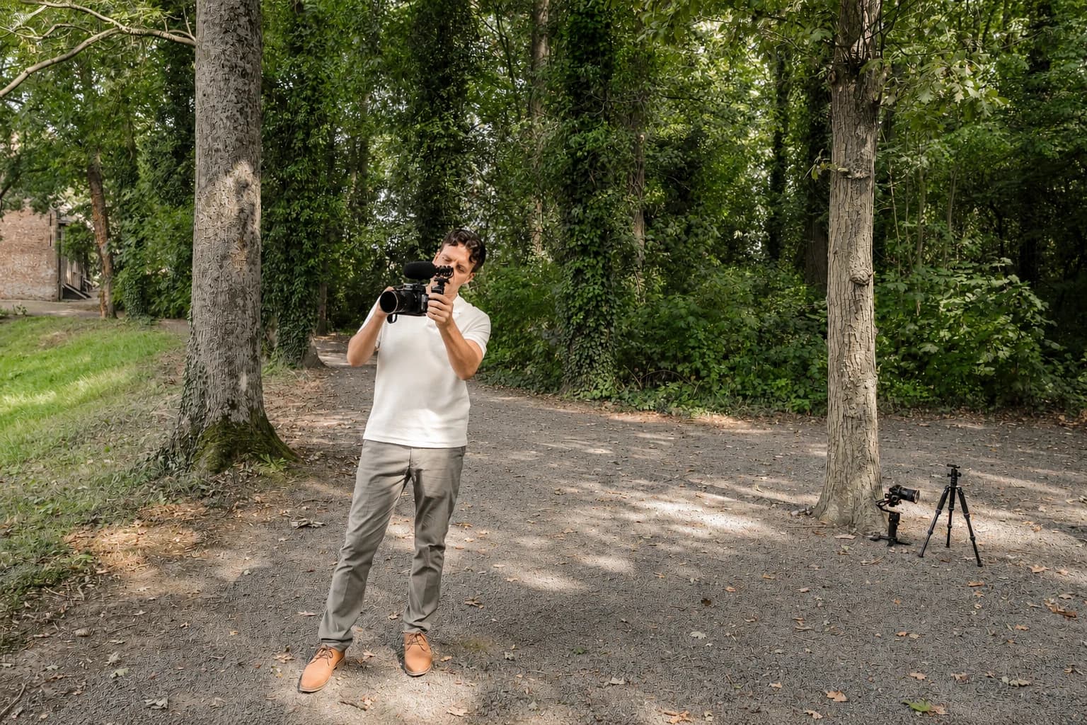 Franck with a camera